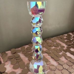 Iridescent Crystal candlestick